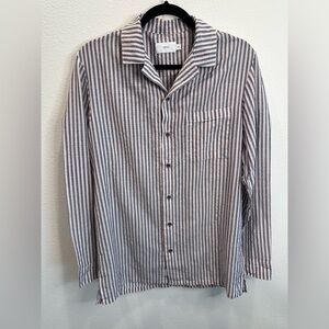 Onia Striped Seersucker Shirt